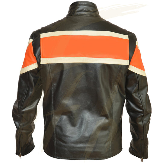 Biker Leather Jacket Men – Men’s Biker Leather Jacket in Black