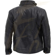 Black Lovers Formal Lambskin Leather Jacket for Men