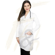 Elevar Deals Professional Lab Coat Women - Doctor Coat with 3 Pockets - Women Lab Coat with 34 Inch Length