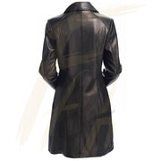 Long body Leather Coat for Women – Lambskin Black Full body Trench Coat - Full Coat