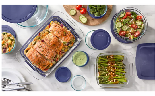 Pyrex® Bake, Prep, & Store 18-Piece Glass Food Storage Set