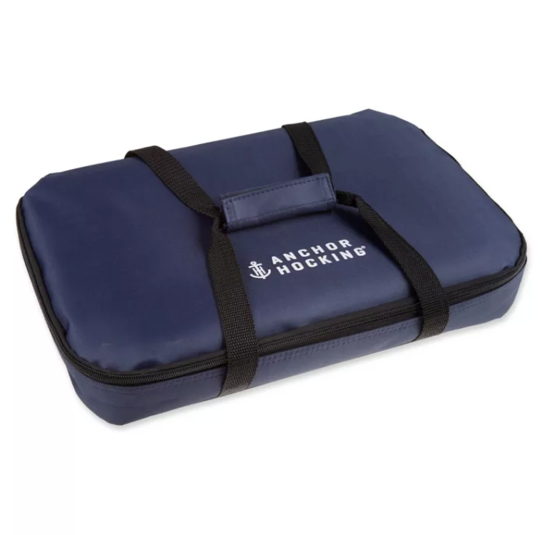 Anchor Hocking 4-Piece 3 qt. Portable Bake Dish in Navy