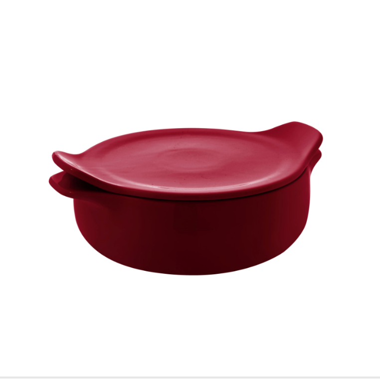 KitchenAid® 8-Inch Round 2.5-Quart Vitrified Stoneware Casserole Baker in Red