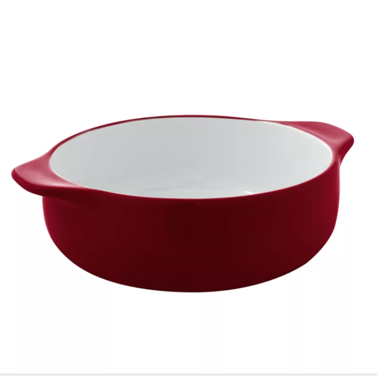 KitchenAid® 8-Inch Round 2.5-Quart Vitrified Stoneware Casserole Baker in Red