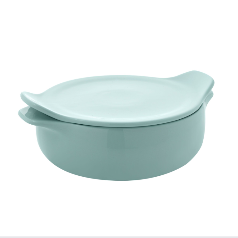 KitchenAid® 8-Inch Round 2.5-Quart Vitrified Stoneware Casserole Baker in Aqua