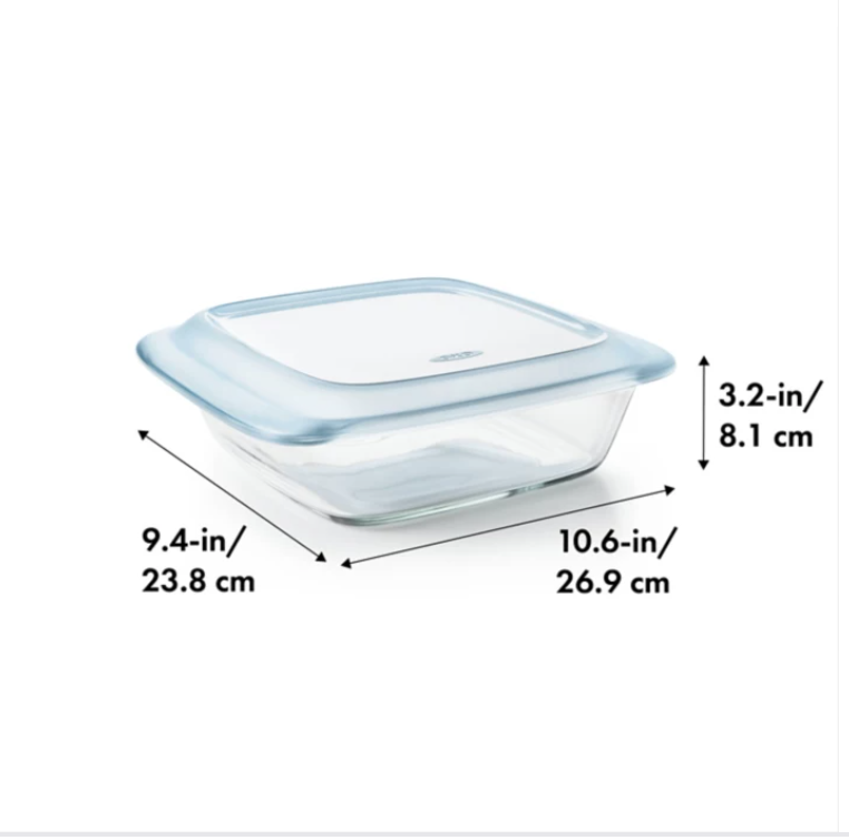 OXO Good Grips® 2 qt. Oblong Glass Baking Dish with Lid